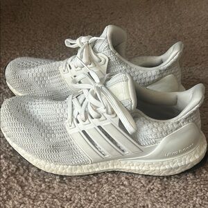 adidas Ultra Boost White Athletic Shoes